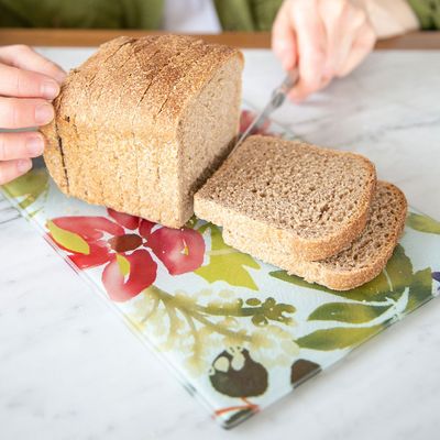 Imagen 2 del producto Tabla picar vidrio compacta 28 x 20 cm paper-home flores