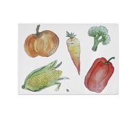 Tabla picar vidrio chica paper-home verduras