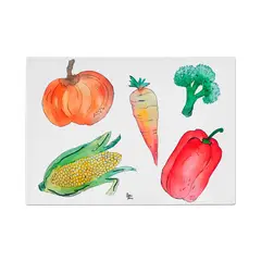 PAPER HOME - Tabla picar vidrio chica paper-home verduras