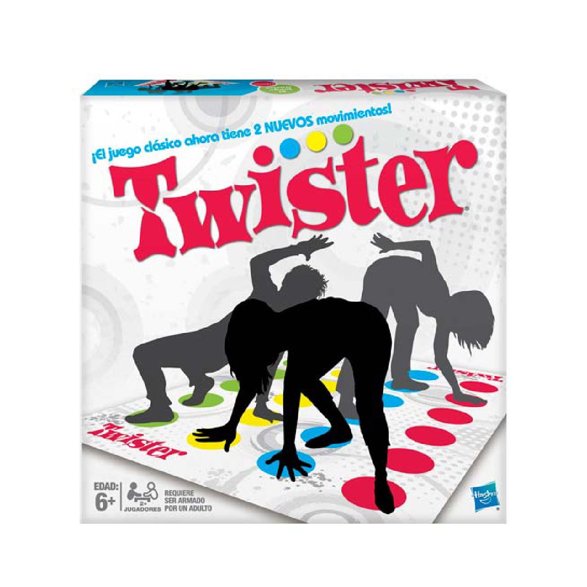 ANSALDO - Juego de mesa GAMING clásico Twister diversión en grupo