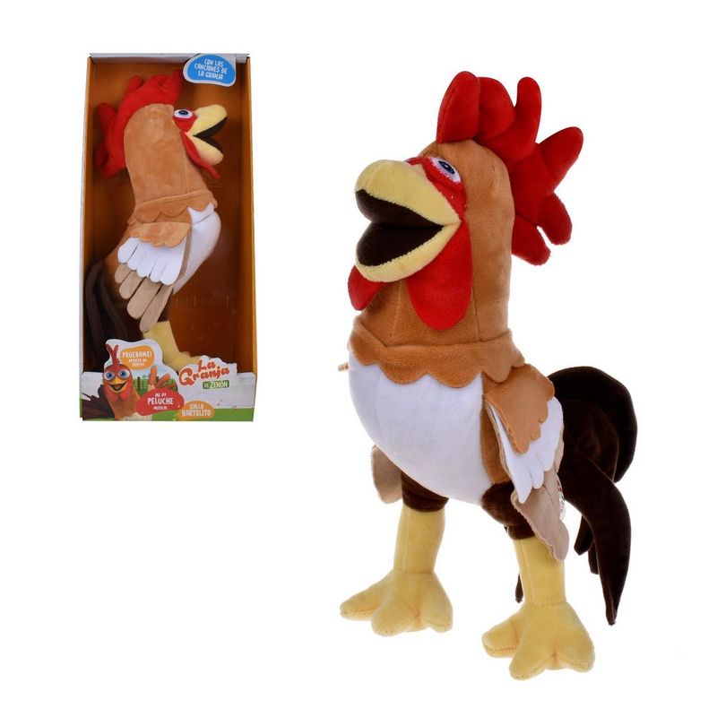 LA GRANJA DE ZENON - Peluche Musical 35 Cm. La Granja De Zenon - Gallo Bartolito