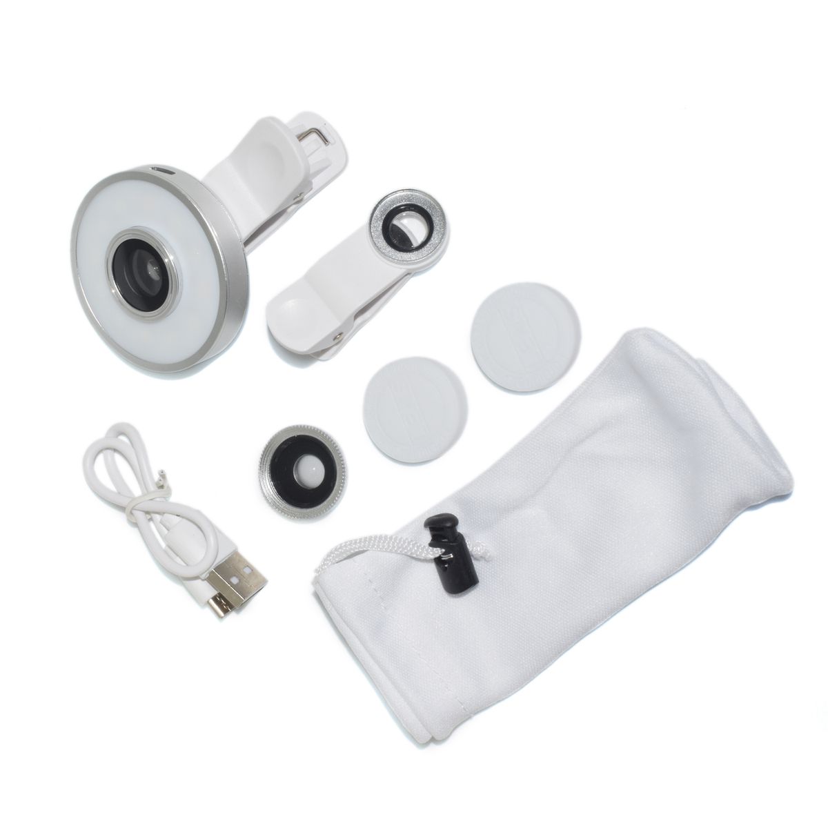 DATACOM - Kit Lentes Smartphone Con Luz Datacom