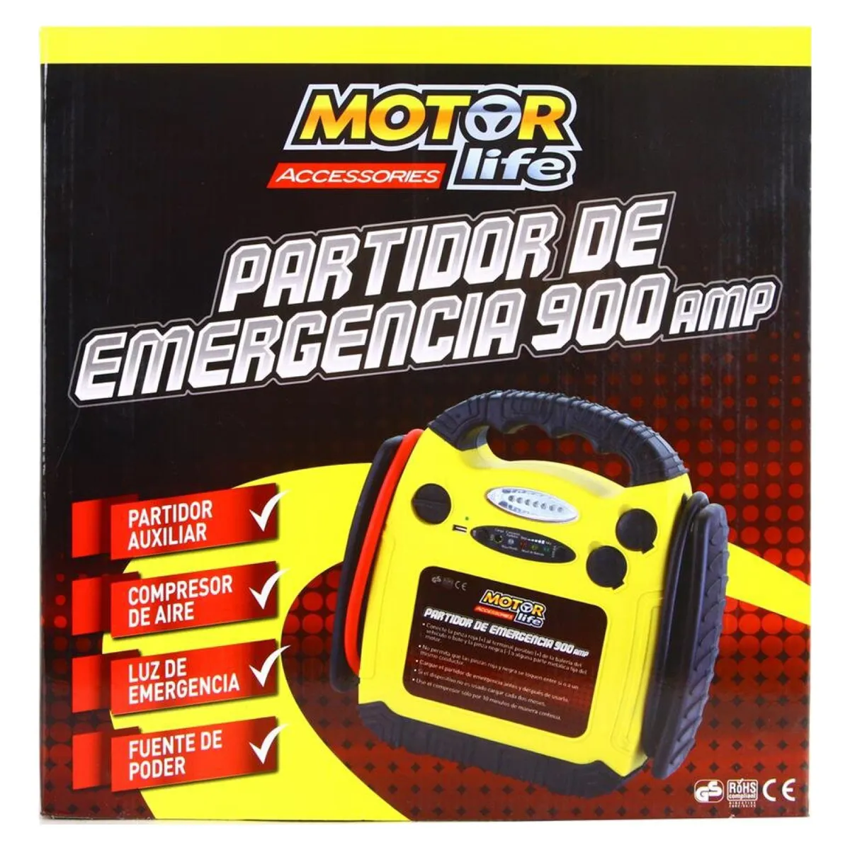 HANKOOK - Partidor De Batería 4 En 1 900Ah Motorlife