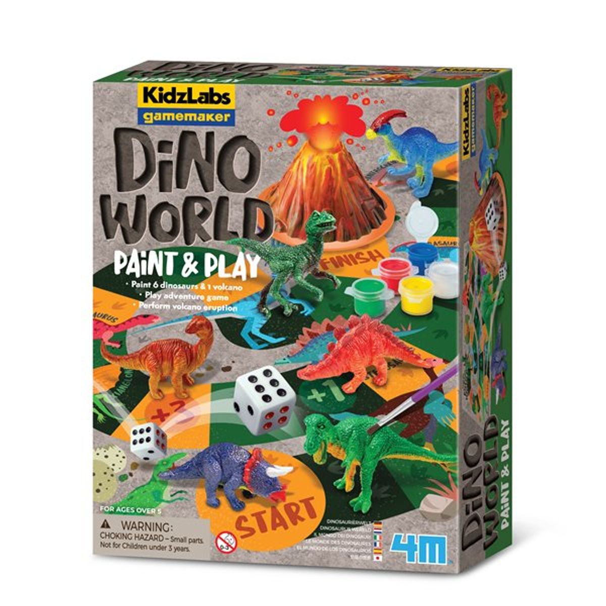 4M - Dinosaurios Pinta Y Juega