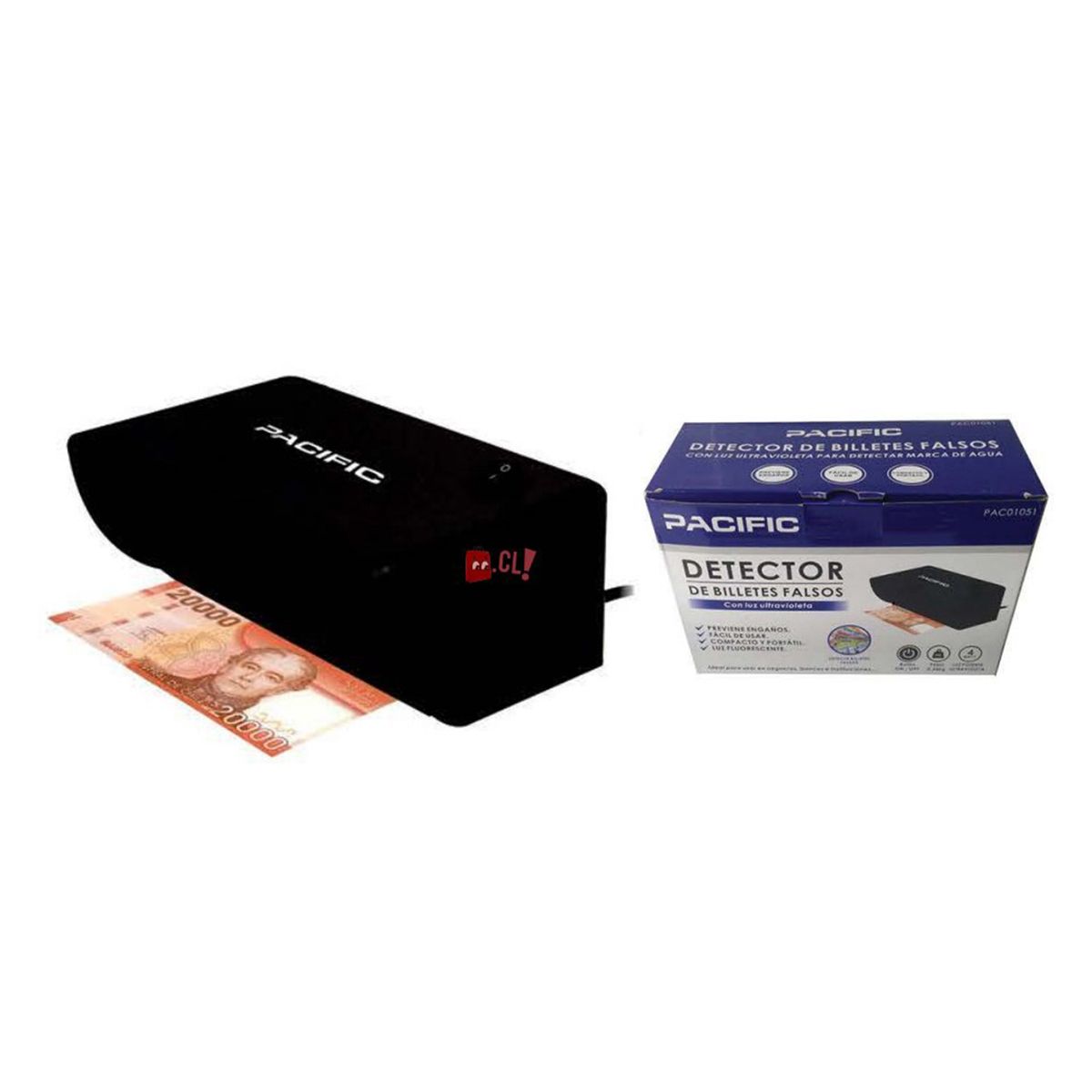 PACIFIC - Detector Billetes Falsos Ultravioleta - Puntostore