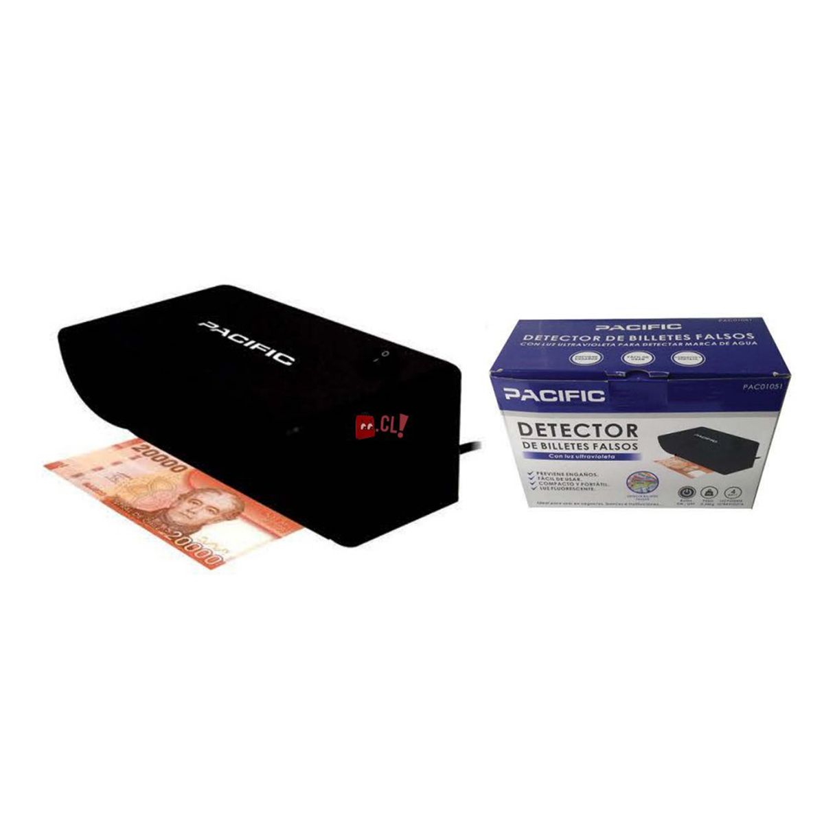 PACIFIC - Detector Billetes Falsos Ultravioleta - Puntostore