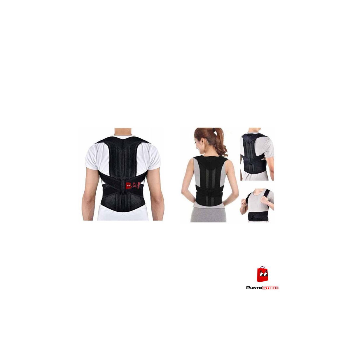 PUNTO STORE - Corrector De Postura Magnetoterapia Para Espalda Talla L - Puntostore