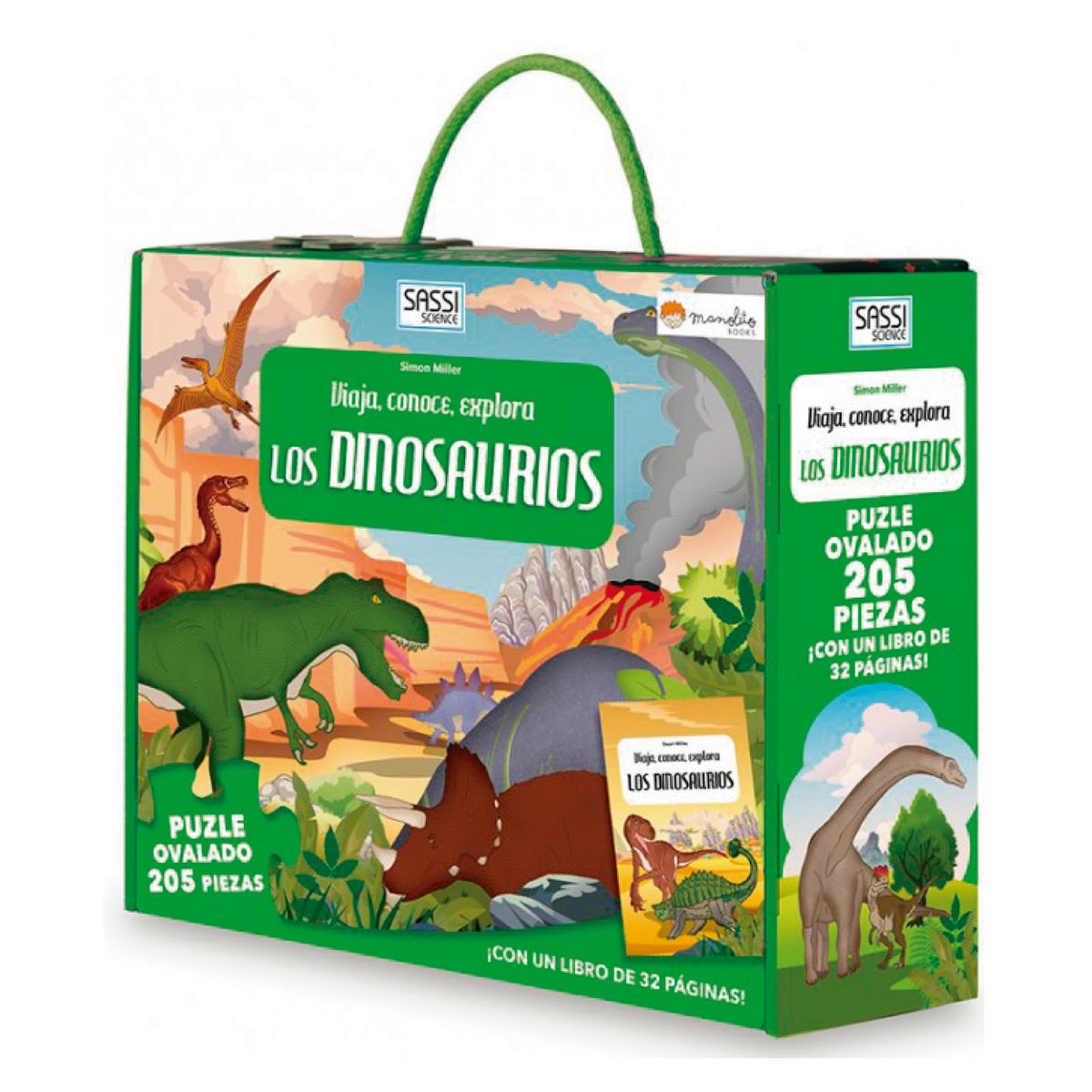 MANOLITO BOOKS - Libro y Puzzle Dinosaurios
