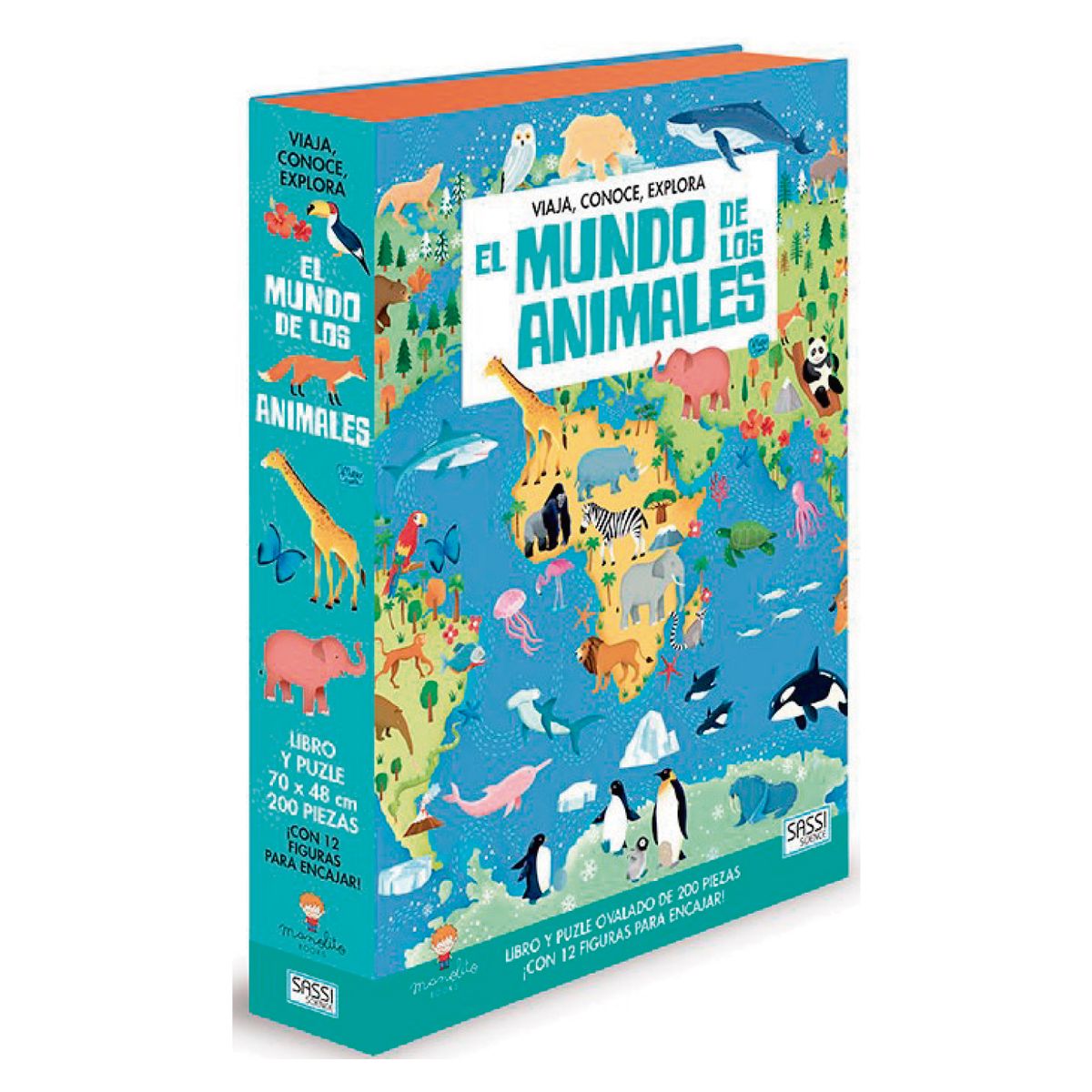 MANOLITO BOOKS - Libro y Puzzle El Mundo De Los Animales