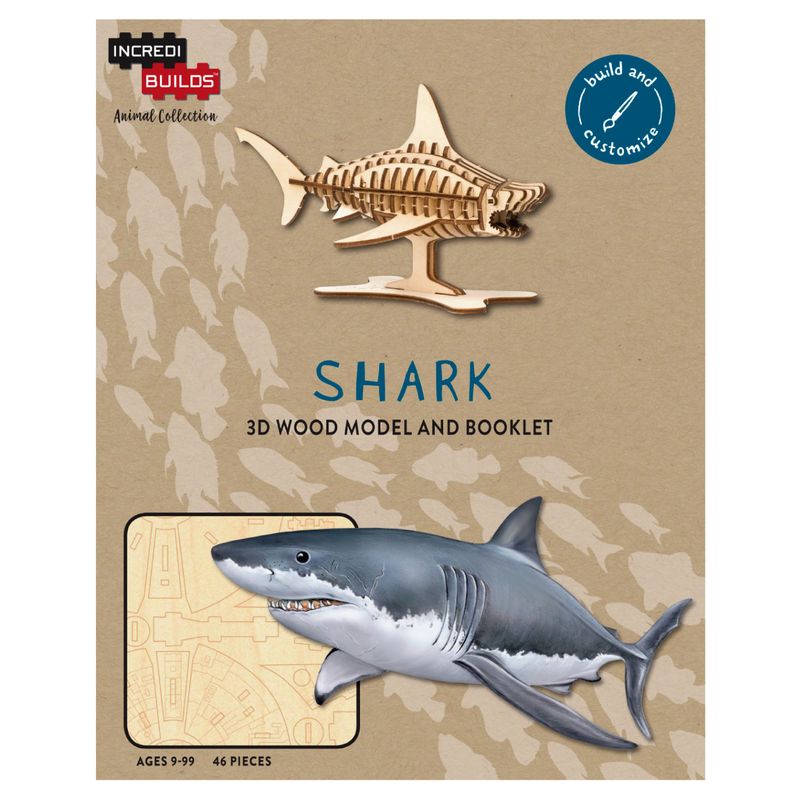 RETAILEXPRESS - Animal Collection Tiburon Modelo Armable En Madera