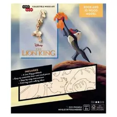 RETAILEXPRESS - Disney'S The Lion King Libro y Modelo Armable En Madera
