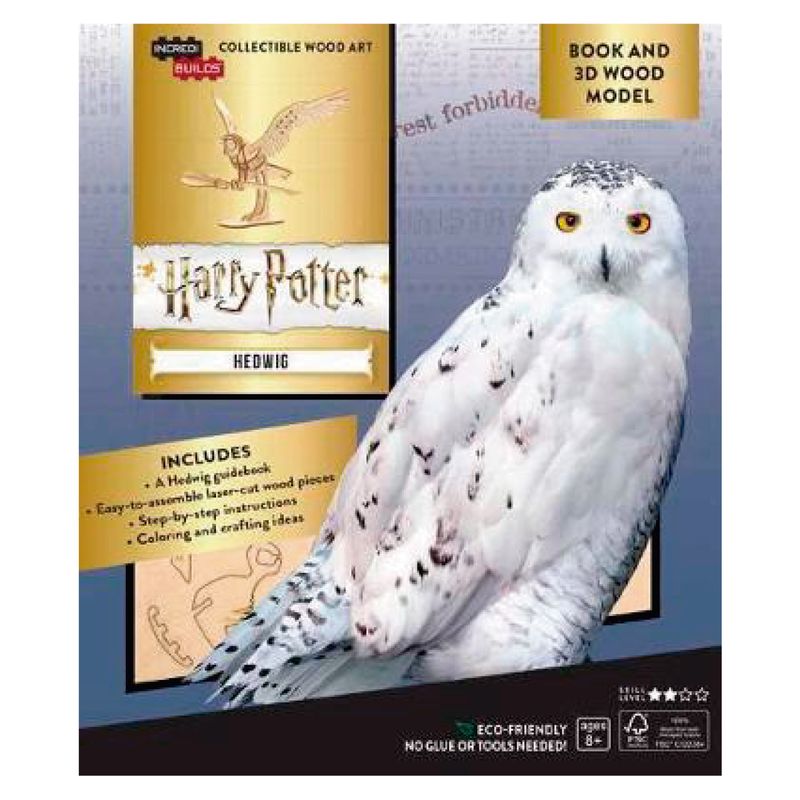 RETAILEXPRESS - Harry Potter Hedwig Libro y Modelo Armable En Madera