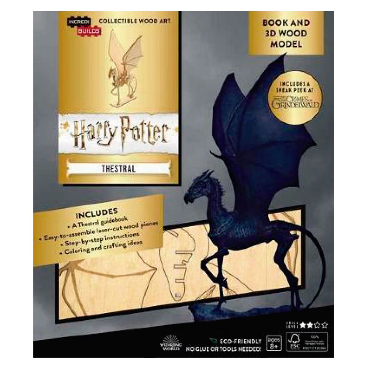 RETAILEXPRESS - Harry Potter Thestral Libro y Modelo Armable En Madera