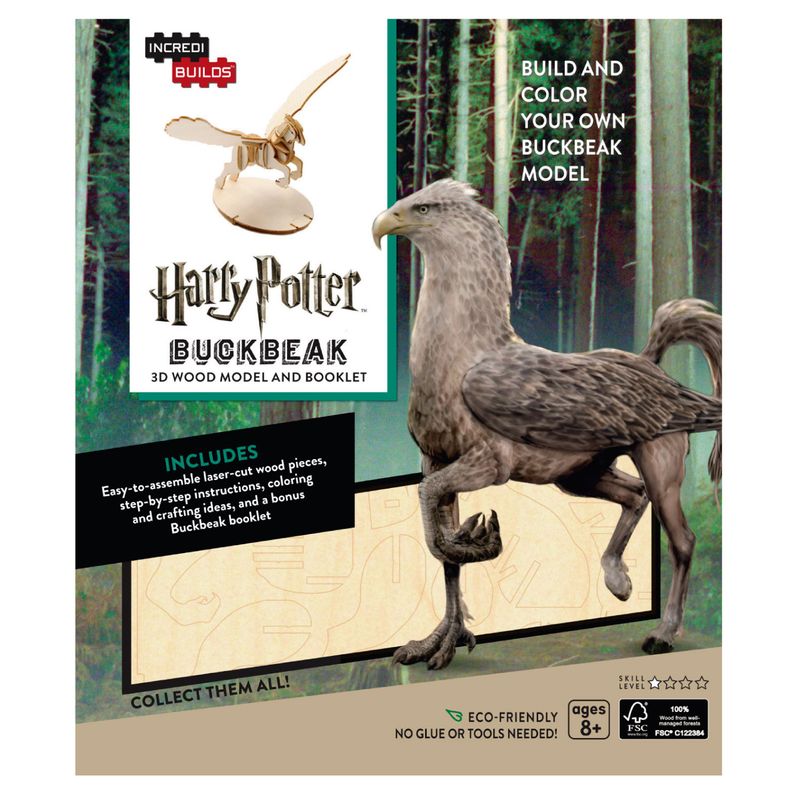 RETAILEXPRESS - Harry Potter: Buckbeak - Libro y Modelo Armable En Madera