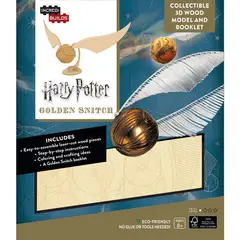 RETAILEXPRESS - Harry Potter Golden Snitch Libro y Modelo Armable En Madera