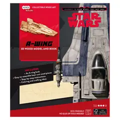 RETAILEXPRESS - Star Wars The Last Jedi A - Wing Libro y Modelo Armable Madera