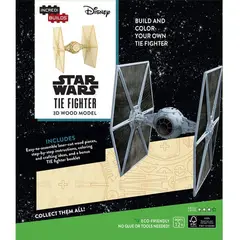 RETAILEXPRESS - Star Wars: Tie Fighter - Libro y Modelo Armable En Madera