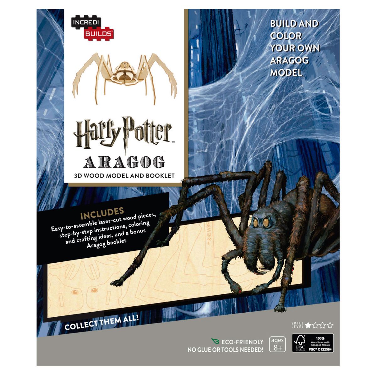 RETAILEXPRESS - Harry Potter: Aragog - Libro y Modelo Armable En Madera