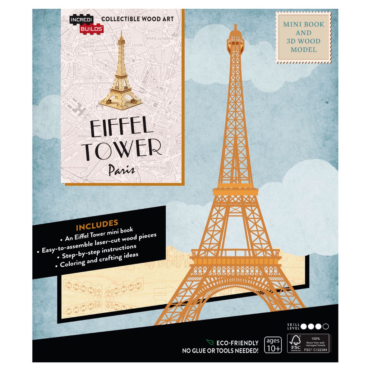 RETAILEXPRESS - Paris: Eiffel Tower Modelo Armable En Madera