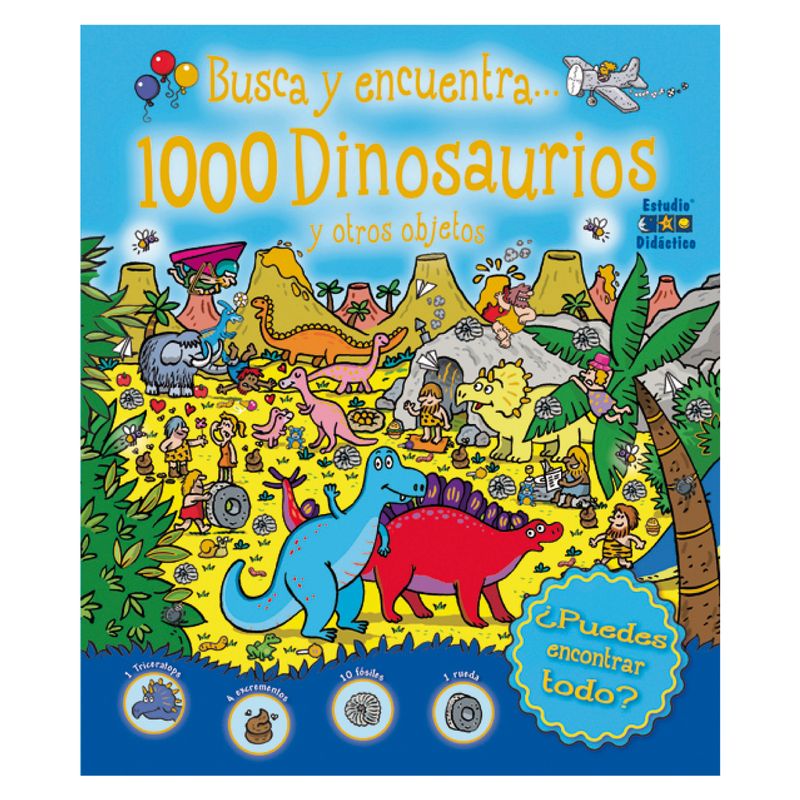 EDIMAT LIBROS - 1000 Dinosaurios y Otros Objetos