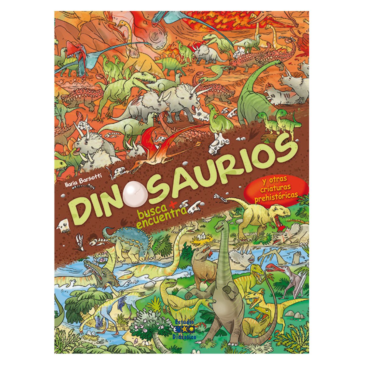 EDIMAT LIBROS - Dinosaurios. Busca, Encuentra y Colorea