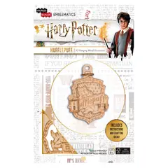 RETAILEXPRESS - Emblema Harry Potter Hufflepuff Modelo Armable En Madera