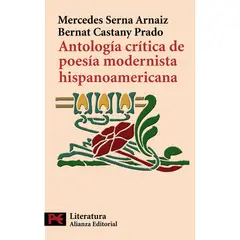 ANAYA - Libro Antología Critica De Poesía Modernista Hispanoamérica