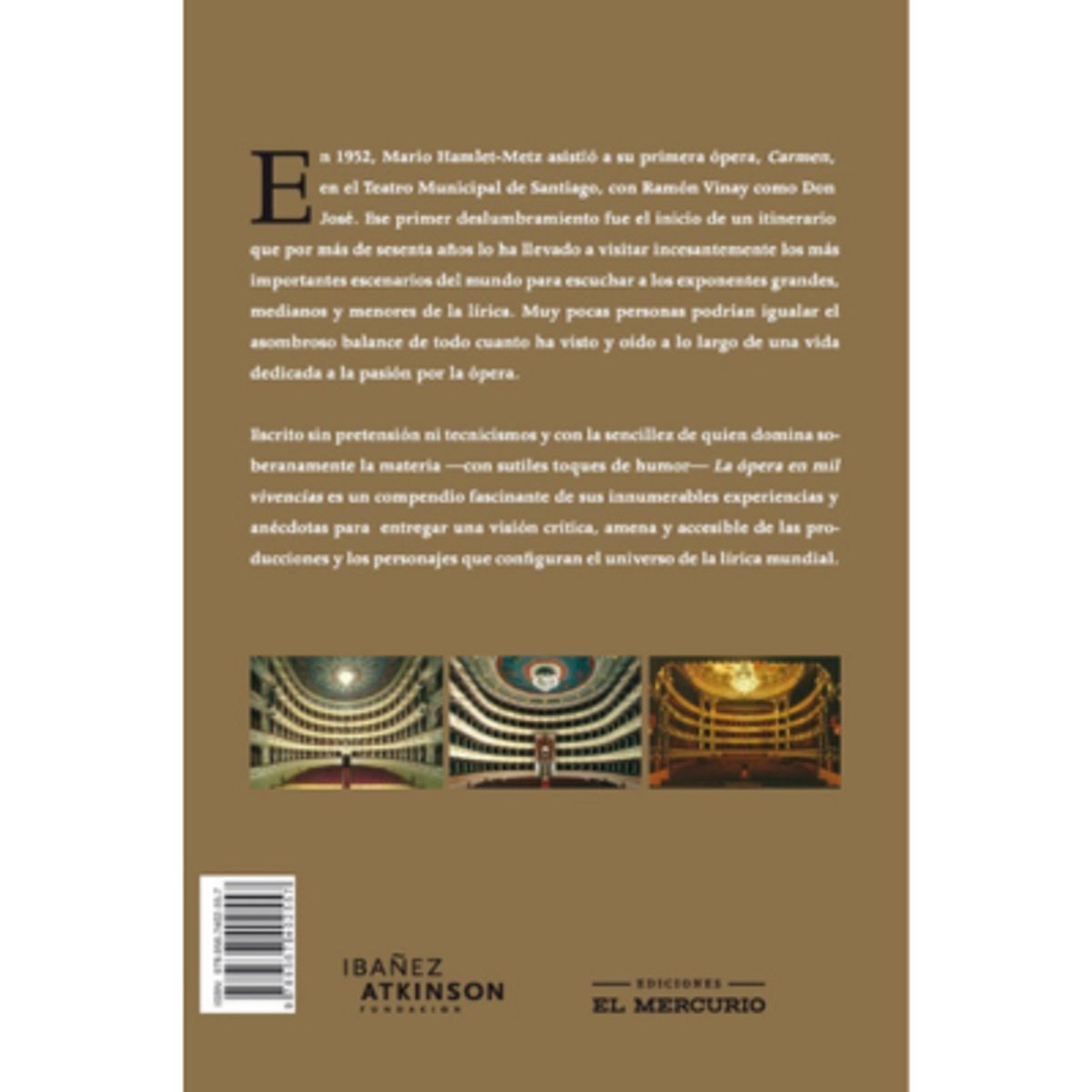 EL MERCURIO - Libro La Ópera En Mil Vivencias