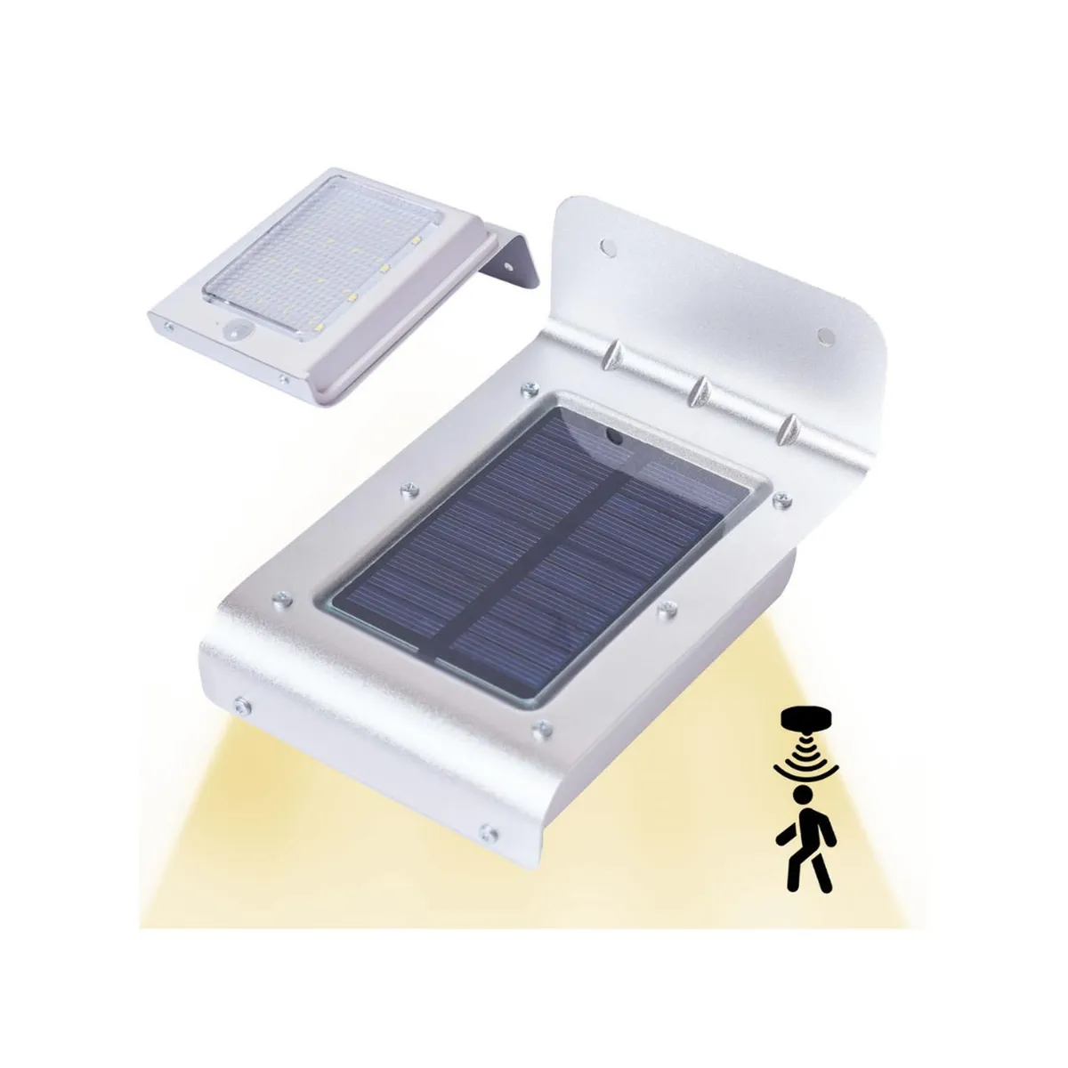 PRO OUTDOOR - Aplique Luz Led Solar Con Sensor De Movimiento Contra Agua