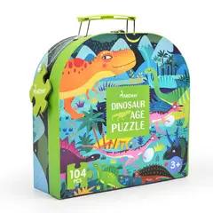MIDEER - Maleta Puzzle Dinosaurios