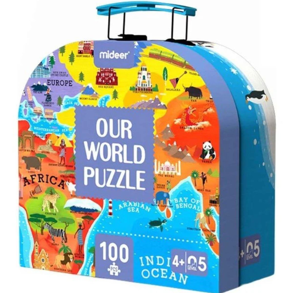 MIDEER - Maleta Puzzle Nuestro Mundo - Mideer