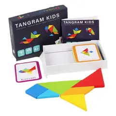 MIDEER - Puzzle Tangram de madera
