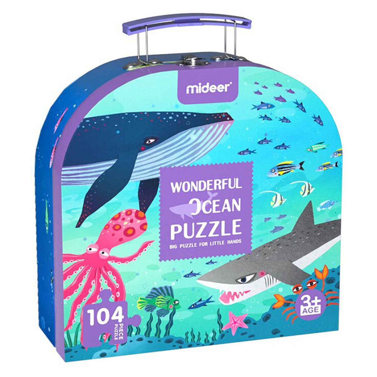 MIDEER - Maleta Puzzle Oceano Fantástico - Mideer