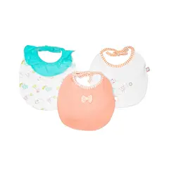 PILLIN - Babero Gamuza Pack X3 Bebé Niño Multicolor Pillín