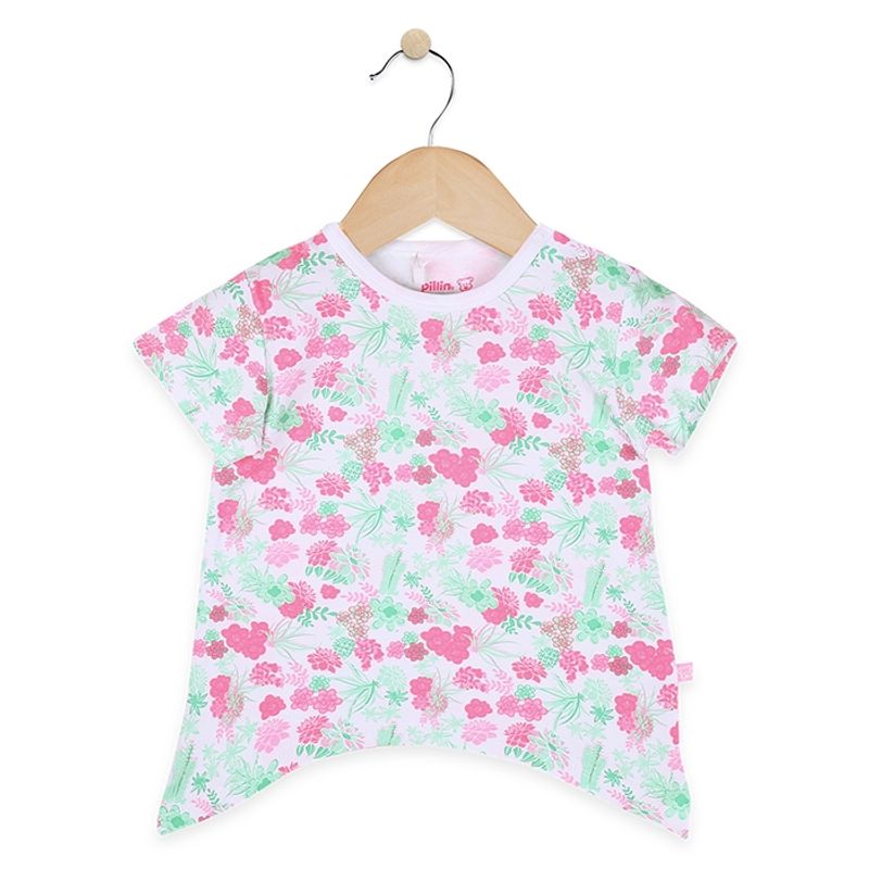 PILLIN - Polera Bebe Algodón Verano Niña Rosado PILLIN