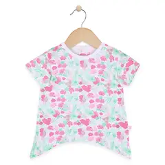 PILLIN - Polera Bebe Algodón Verano Niña Rosado