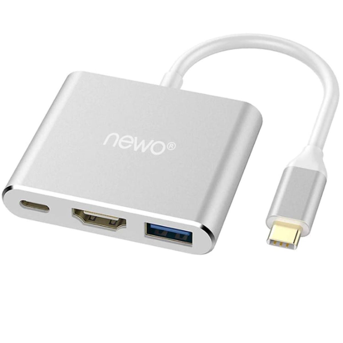 NEWO - Adaptador USB-C a HDMI / USB type C / USB 3.0 4k 30HZ