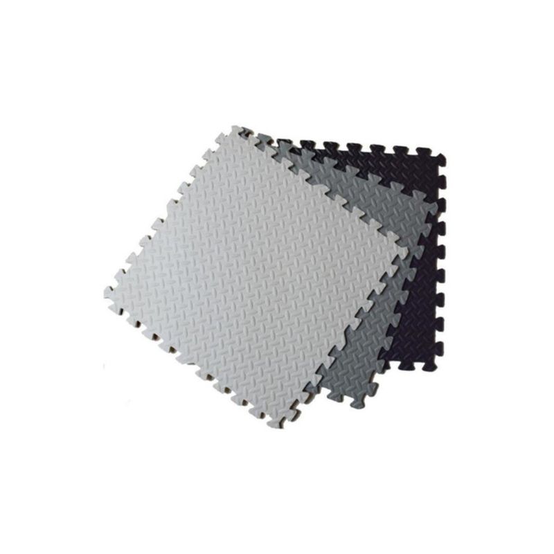 COLOR LAB - Protector de suelo fitness gris 60x60x2 cm COLOR LAB