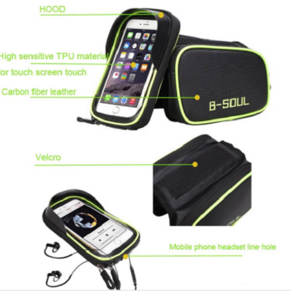 GENERICO - Bolso Impermeable De Celular Frontal Para Bicicleta