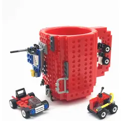 REGALITOLINDO CL - Tazón Blocks Rojo Set De Piezas Incluido