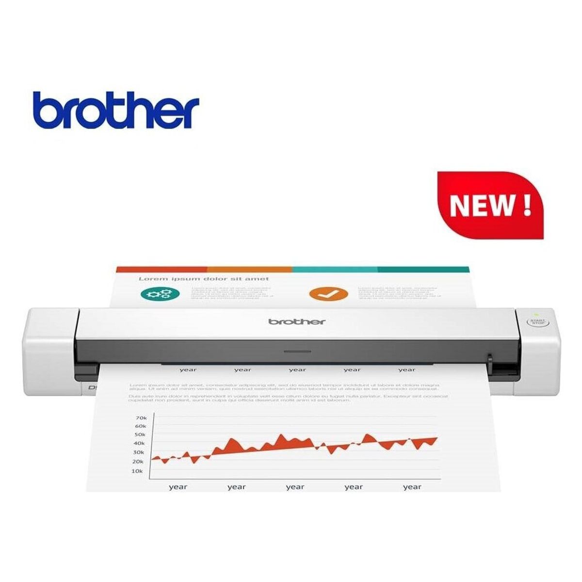 BROTHER - Brother escaner portatil DS640 600dpi 15ppm