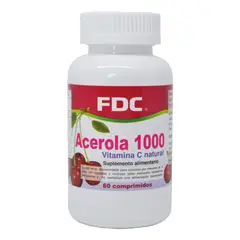 FDC - ACEROLA VITAMINA C NATURAL 1000 MG X 60 COMP