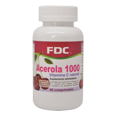 Imagen 2 del producto ACEROLA VITAMINA C NATURAL 1000 MG X 60 COMP