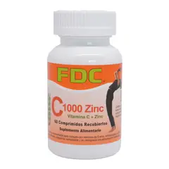 FDC - VITAMINA C 1000 ZINC X 60 COMPRIMIDOS