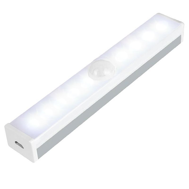 NEWO - Barra Luz led emergencia recargable con sensor de movimiento 15 cms