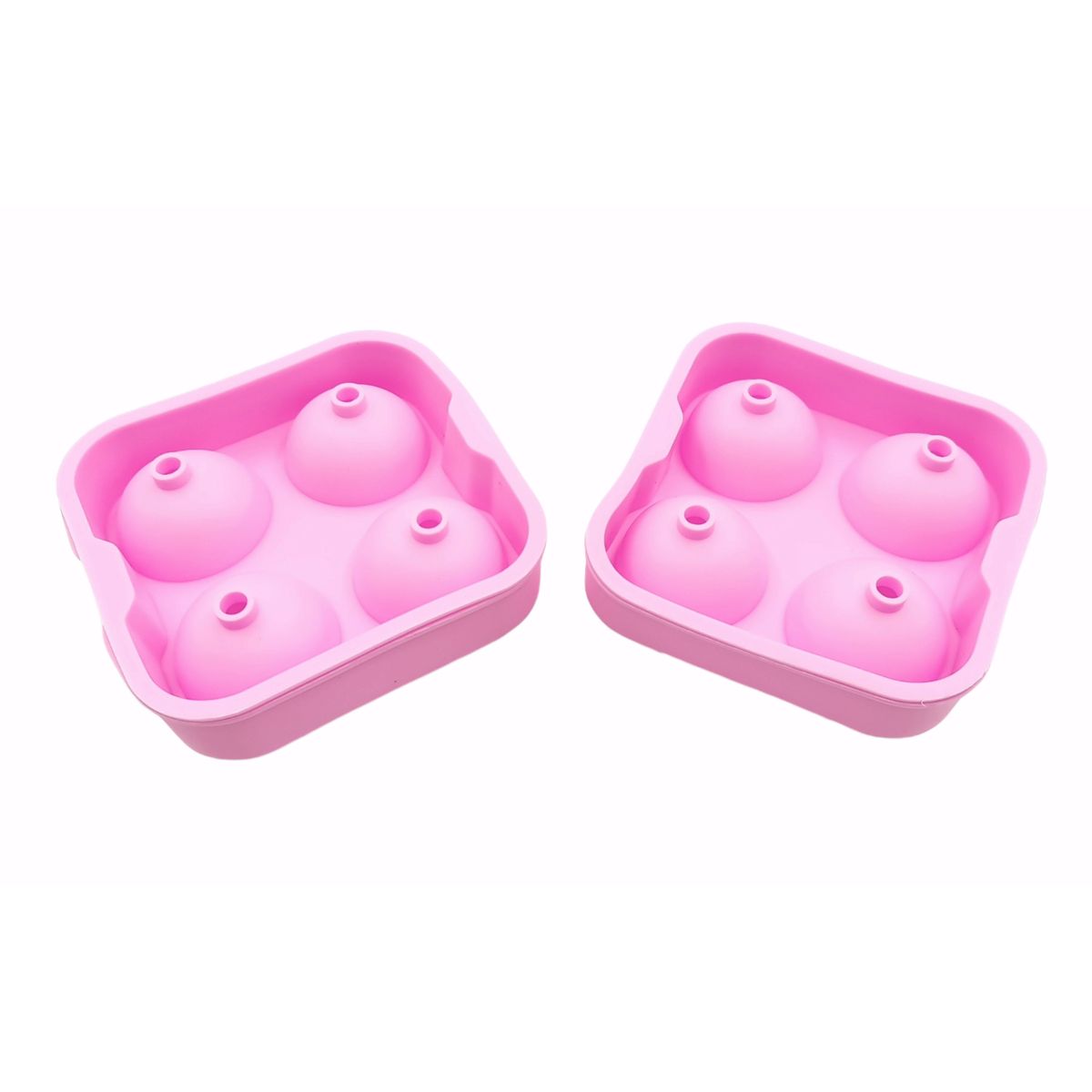 MOGA - Hielera Cubeta Para Hielo Molde Silicona  Set 2 Piezas