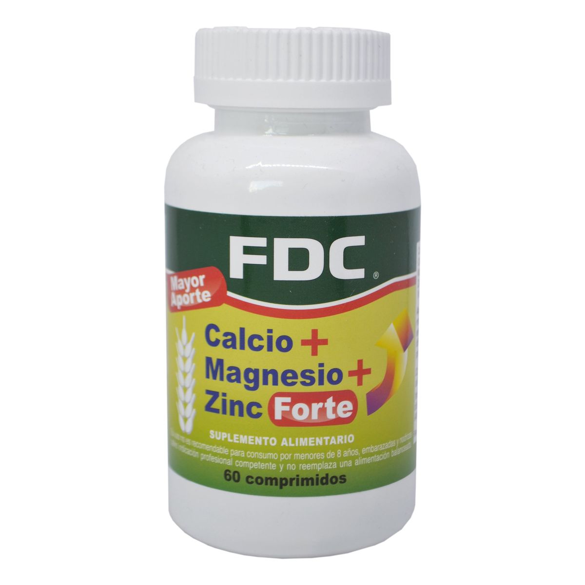 FDC - CALCIO+MAGNESIO+ZINC FORTE x 60 COMPRIMIDOS