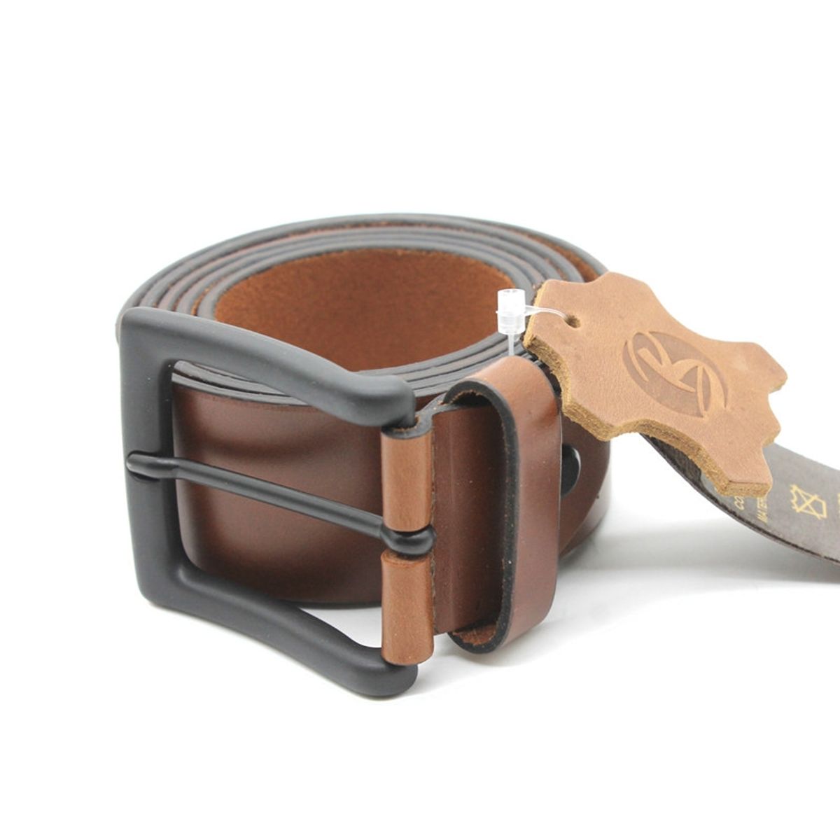 BE FLEX - Cinturón Cuero Hombre Café