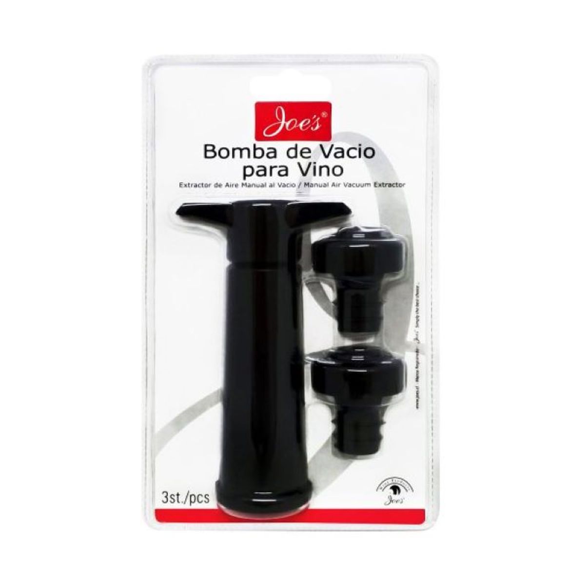 CATALAB - Saca aire plástico negro con 2 tapones