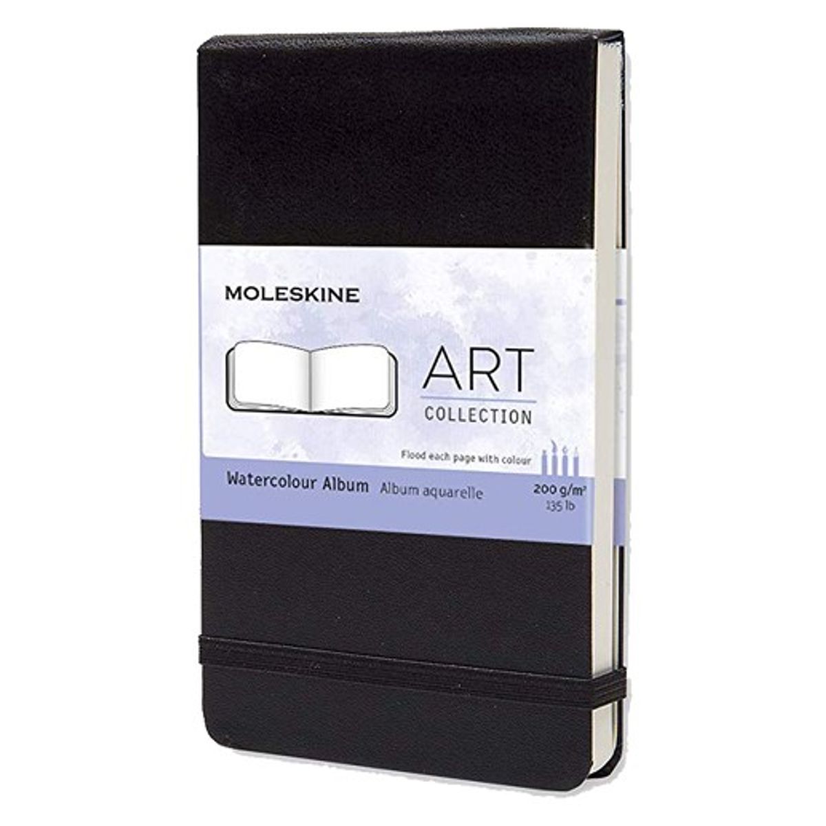 MOLESKINE - Álbum de acuarela tapa dura chica negra